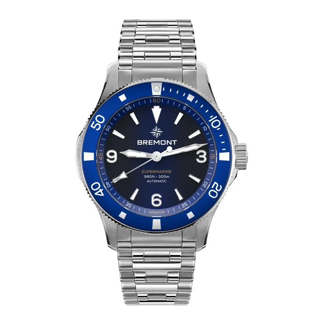 Bremont Supermarine SM40-ND-SS-BL-B kol saati