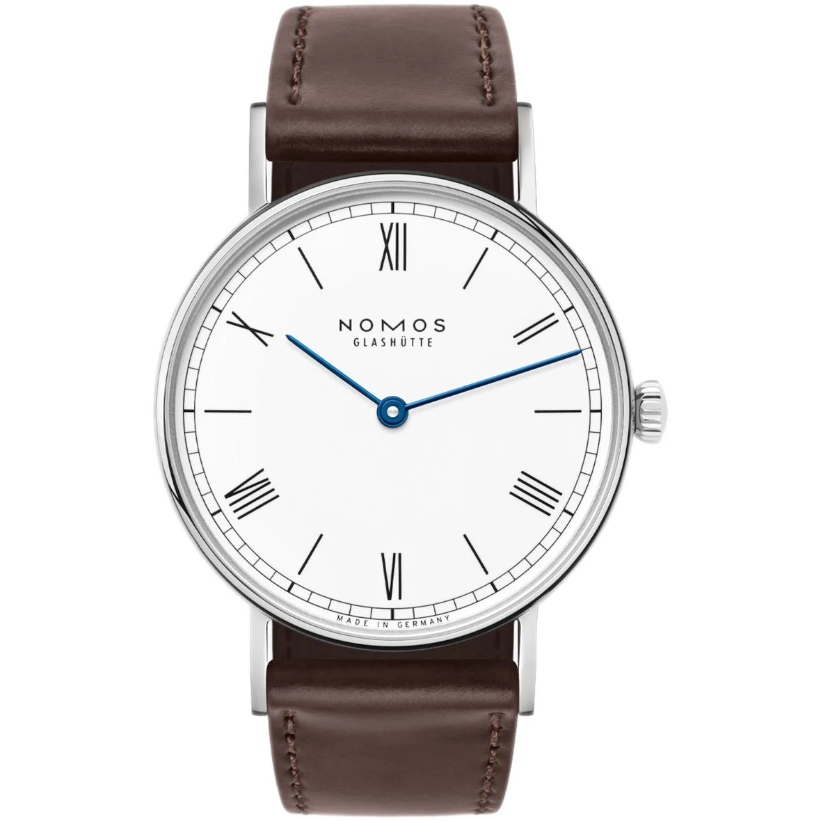 NOMOS Glashütte Ludwig 33 Duo Enamel White Dial 242 kol saati
