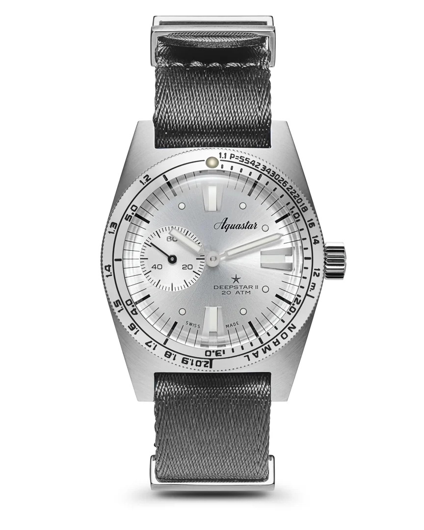 Aquastar Deepstar II – Vintage Silverstar 37 mm kol saati