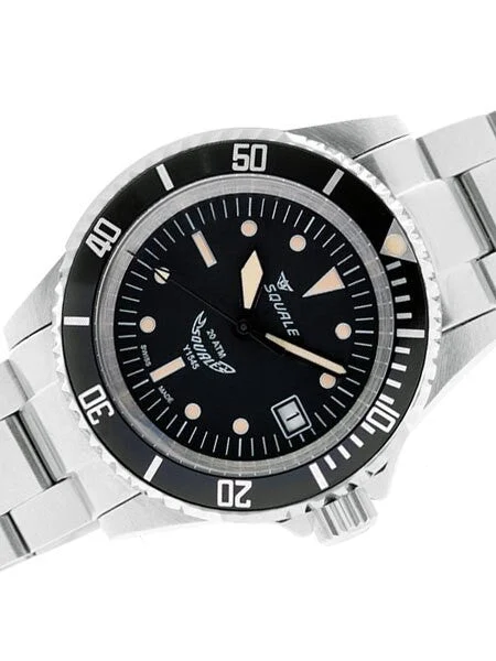 Squale Scratch and Dent - 200 meter Swiss Automatic Dive watch with Ceramic Bezel, Domed A