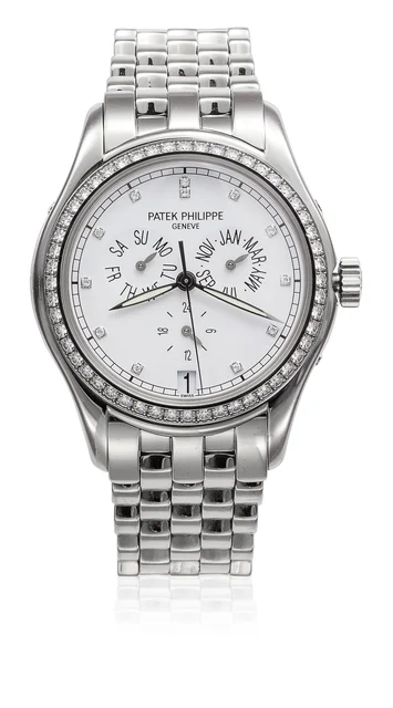 Patek Philippe PATEK PHILIPPE REF 5037/1 ANNUAL CALENDAR IN 18K WHITE GOLD DIAMOND AUTOMAT