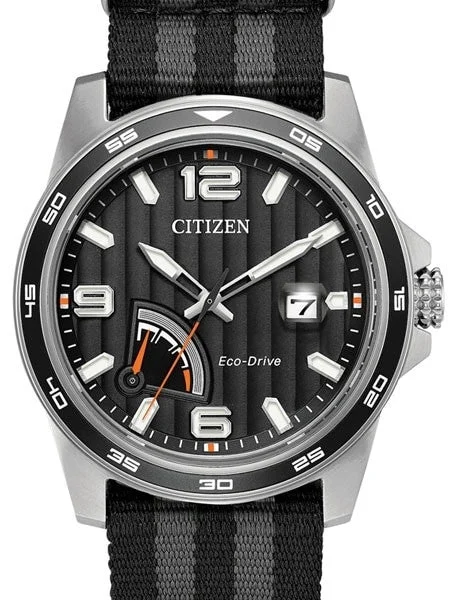 Citizen Eco-drive Sport Watch with Power Reserve Indicator #AW7030-06E 42 mm kol saati