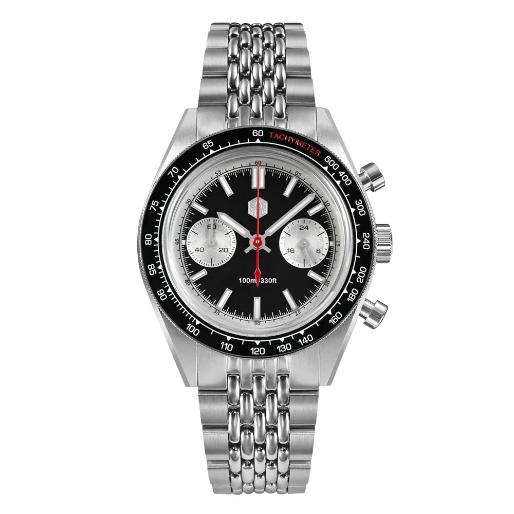 San Martin 96762004-black-panda-bracelet 40 mm kol saati