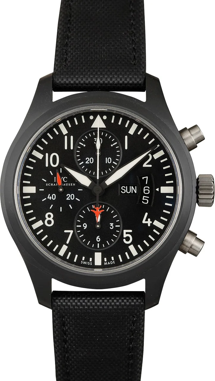 IWC Pilots Chronograph Top Gun IW378901 44 mm kol saati