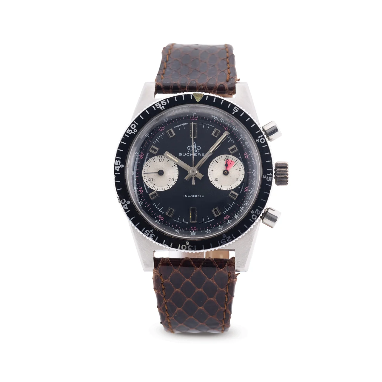 Bucherer BUCHERER, REF. 4968, WATERPROOF ANTIMAGNETIC CHRONOGRAPH, STEEL kol saati