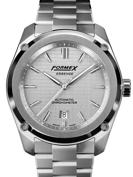 Formex Essence Swiss Automatic Chronometer with Silver Dial #0330.1.6341.100 kol saati