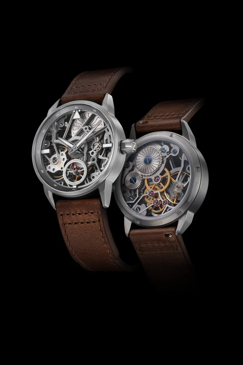 Zelos Skyraider Titanium Skeleton 43 mm kol saati