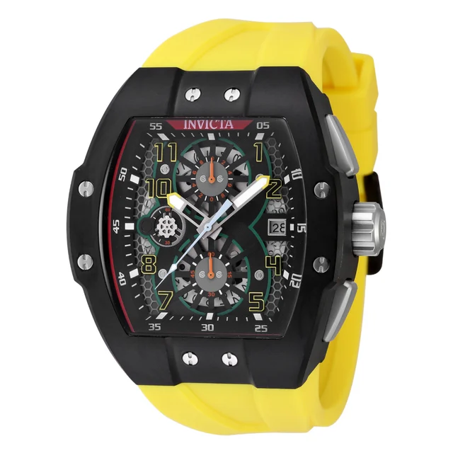 Invicta Racing Gridlock Watch - 47mm. Yellow (48337) kol saati