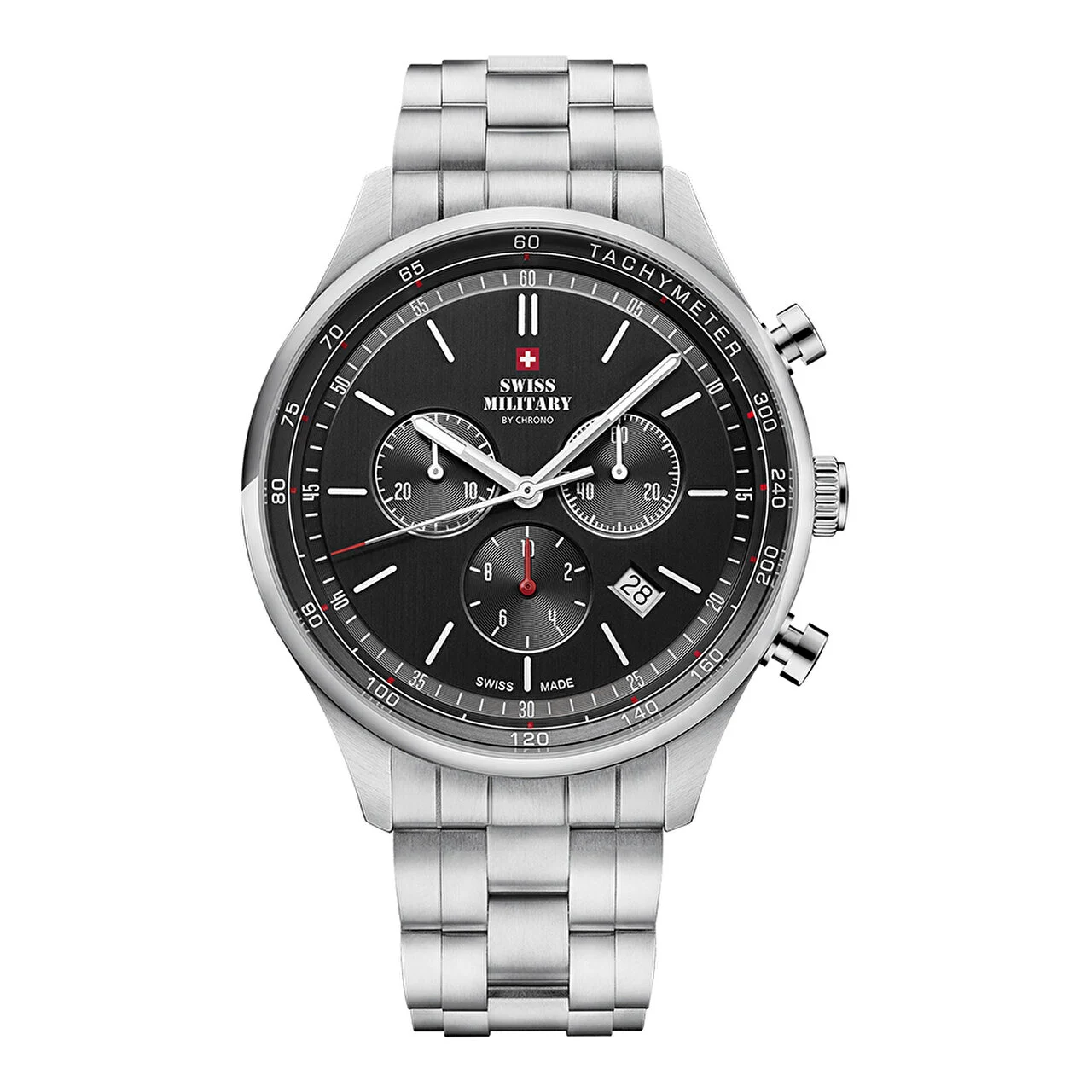 SWISS MILITARY BY CHRONO SM34081.01 42 mm kol saati