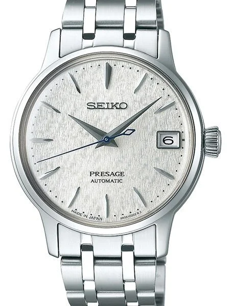 Seiko Presage Limited Edition Automatic Dress Watch with with Textured White Dial #SRP843 33.8 mm kol saati