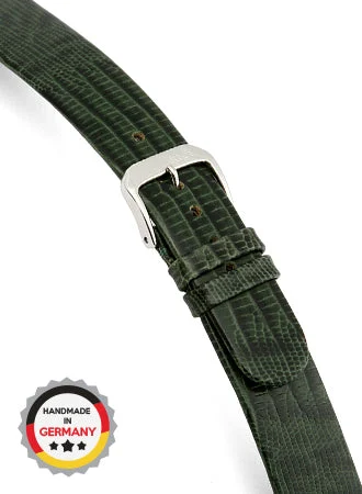 RIOS Grained Leather Bolivia - Forest Green - Teju Lizard Grained 4210/RI kol saati