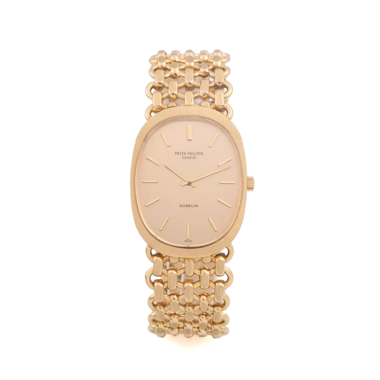 Patek Philippe Ellipse, Retailed By Gubelin, 18KT Yellow Gold 3577/1 kol saati