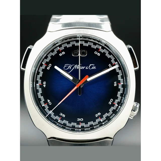 H. Moser and Cie. Moser & Cie. 6902-1201 Streamliner Flyback Chronograph Blue Dial 2100000