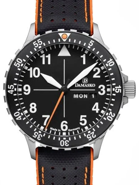 Damasko Swiss ETA Automatic with a Rotating 60-minute Bezel and Stainless Steel Case #DA42 DA42-60 42 mm kol saati