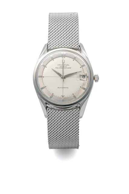 Universal UNIVERSAL, REF. 204.610, POLEROUTER DATE, STEEL kol saati