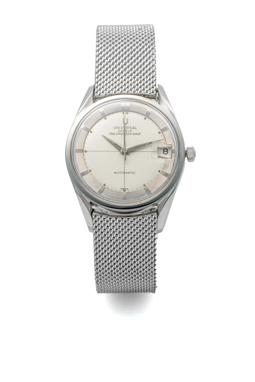 Universal UNIVERSAL, REF. 204.610, POLEROUTER DATE, STEEL kol saati