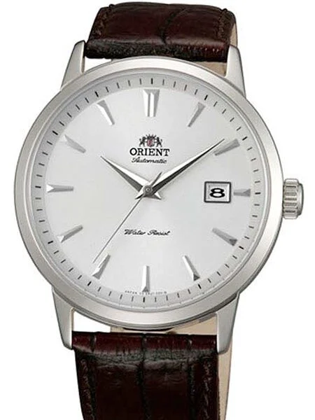 Orient Symphony Automatic Dress Watch with Silver Dial, Stainless Steel Case #ER27007W 41 mm kol saati