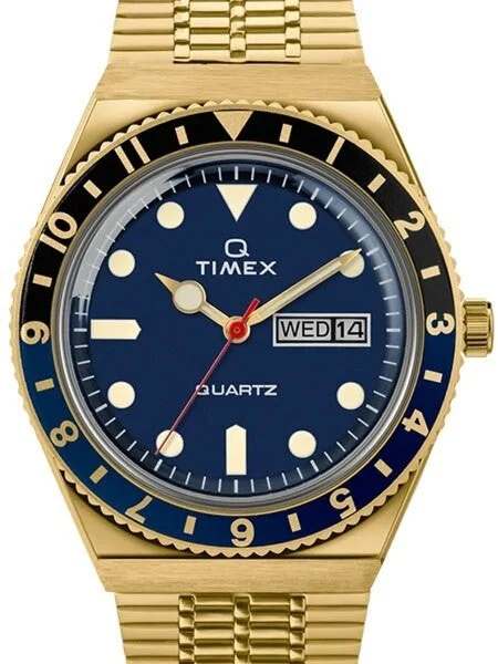 Timex Reissue of 1970's 38mm Yellow Goldtone Bracelet Watch #TW2U61400ZV 38 mm kol saati