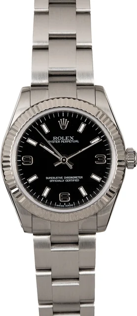 Rolex Oyster Perpetual 177234BKSAO Midsize Watch kol saati