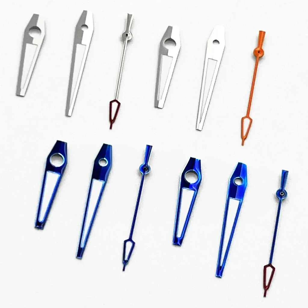 Tandorio ETA Hands Silver/Blue Watch Hands Fit NH35 NH36 PT5000 ETA2836 2824 DG2813 3804 Miyota8215 8205 821A Movement Watch Accessories 14:202243809#Blue-Orange 3 kol saati