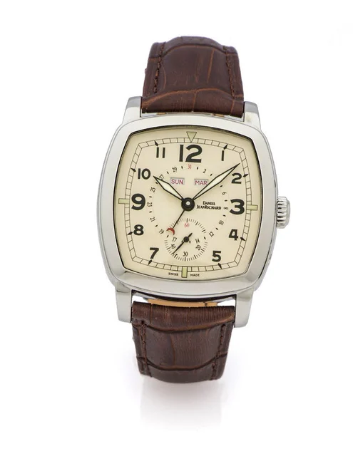 Daniel Jeanrichard DANIEL JEANRICHARD REF. 52016 TRIPLE CALENDAR STEEL A fine self-winding