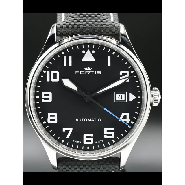 Fortis Pilot Classic Automatic Black Dial Date 902.20.150 210000026959 kol saati