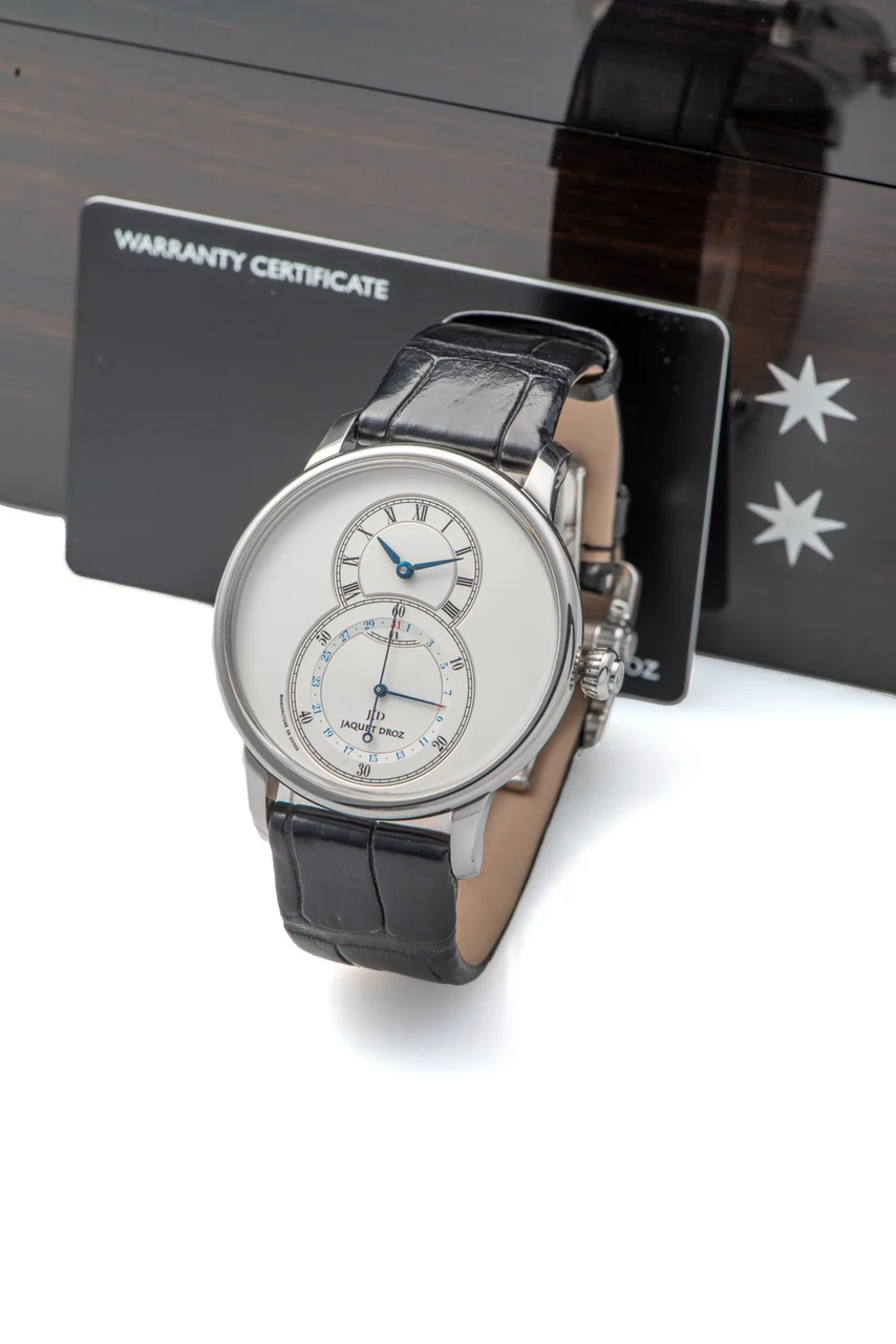 Jaquet Droz JAQUET DROZ, REF. J007030, GRANDE SECONDE QUANTIEME, STEEL kol saati