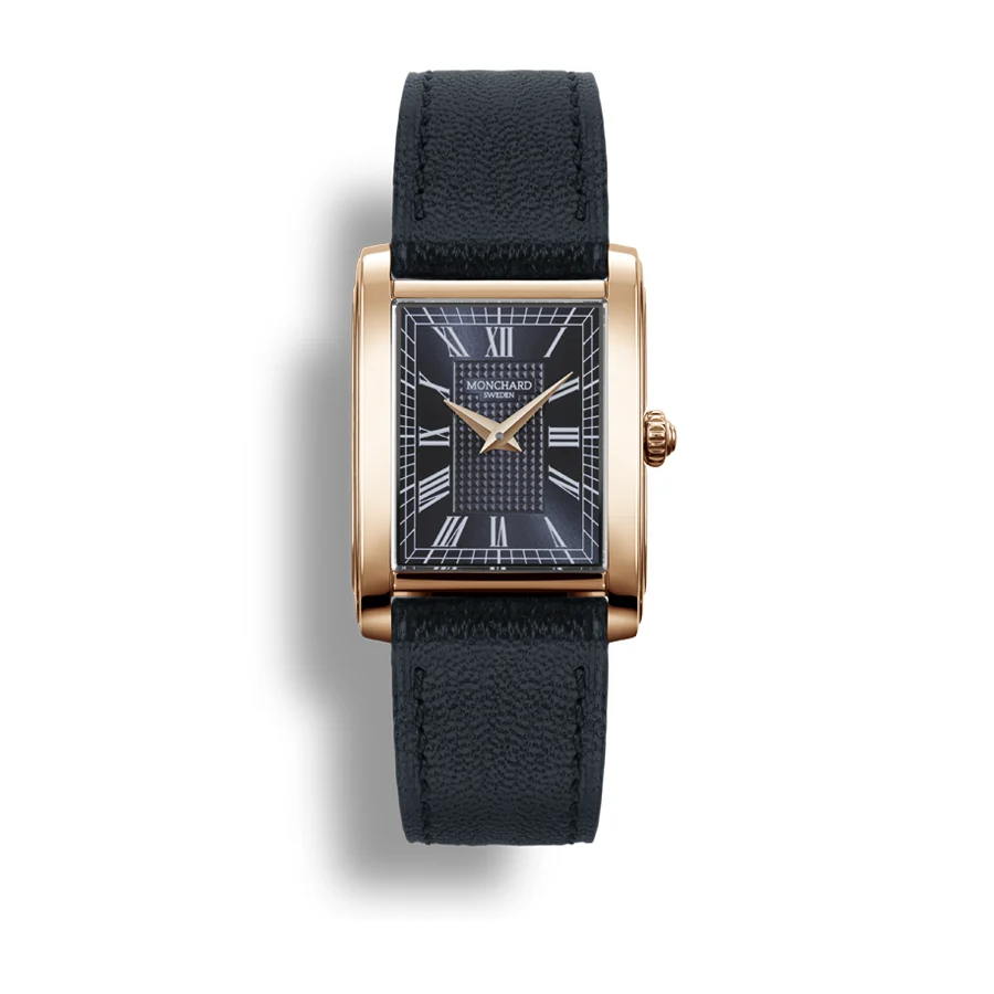 Monchardwatches etape-darkblue-gold 33 mm kol saati
