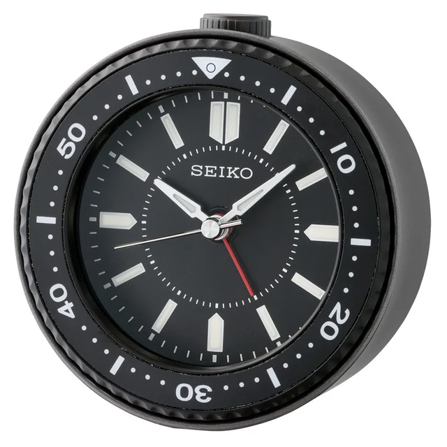 Seiko Mai Desktop Alarm Clock in Black #QHE184KLH kol saati