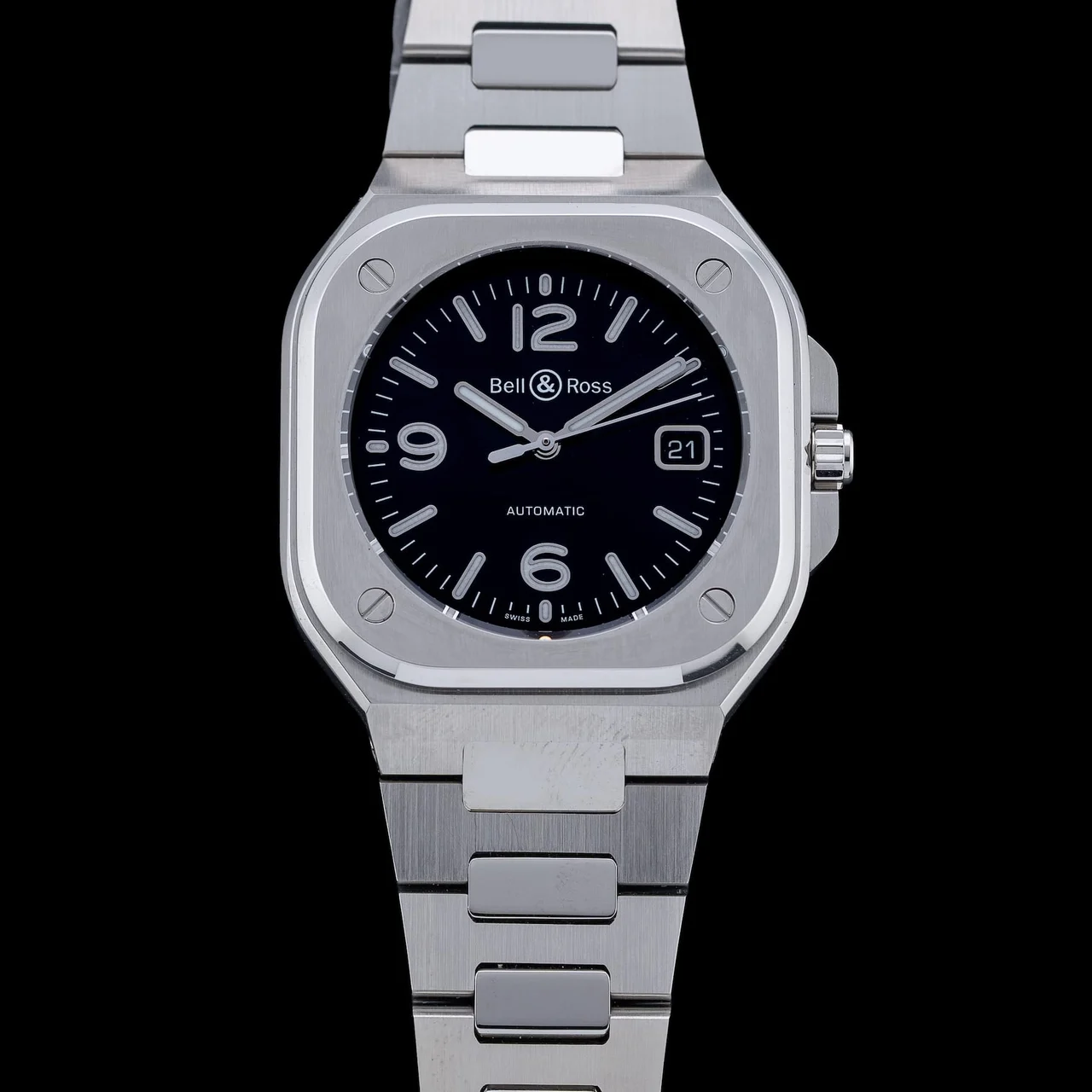 Bell & Ross Black on Bracelet BR05A-BL-ST/SST NAP210009N3612 kol saati