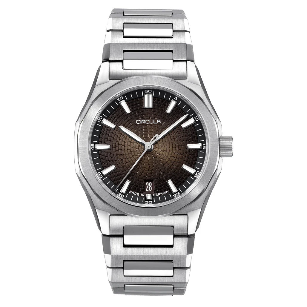 Circula Facet Brown Automatic Sports Watch #FS-SV-UU 44 mm kol saati