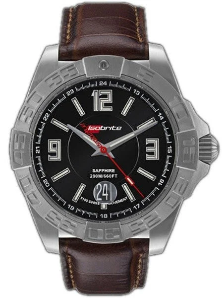 Armourlite Isobrite Executive Series Swiss Automatic Watch with T-100 Tritium Illumination #ISO711 49 mm kol saati
