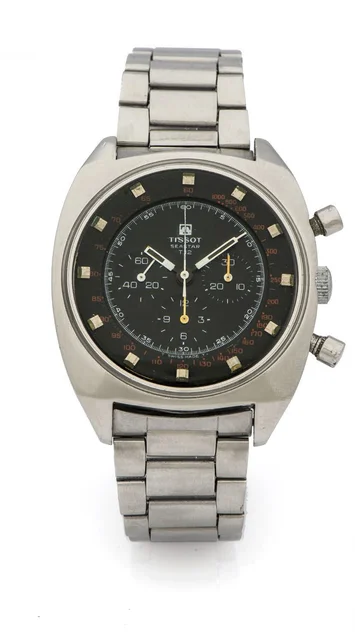Tissot Seastar TISSOT SEASTAR REF. 40506 CHRONOGRAPH STEEL A fine and rare manual-winding