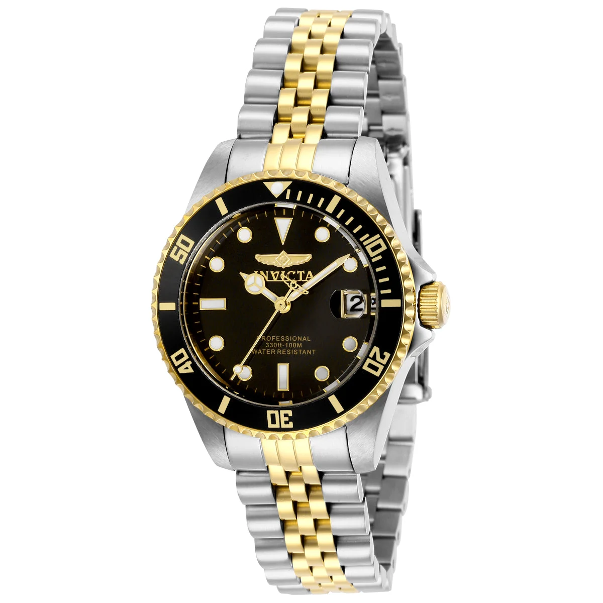 Invicta Pro Diver Watch - 34mm, Steel, Gold (ZG-29189) 34 mm kol saati