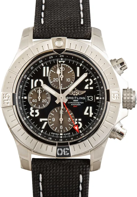 Breitling Avenger Chronograph GMT 45 Black Arabic Dial A24315101B1X2 kol saati