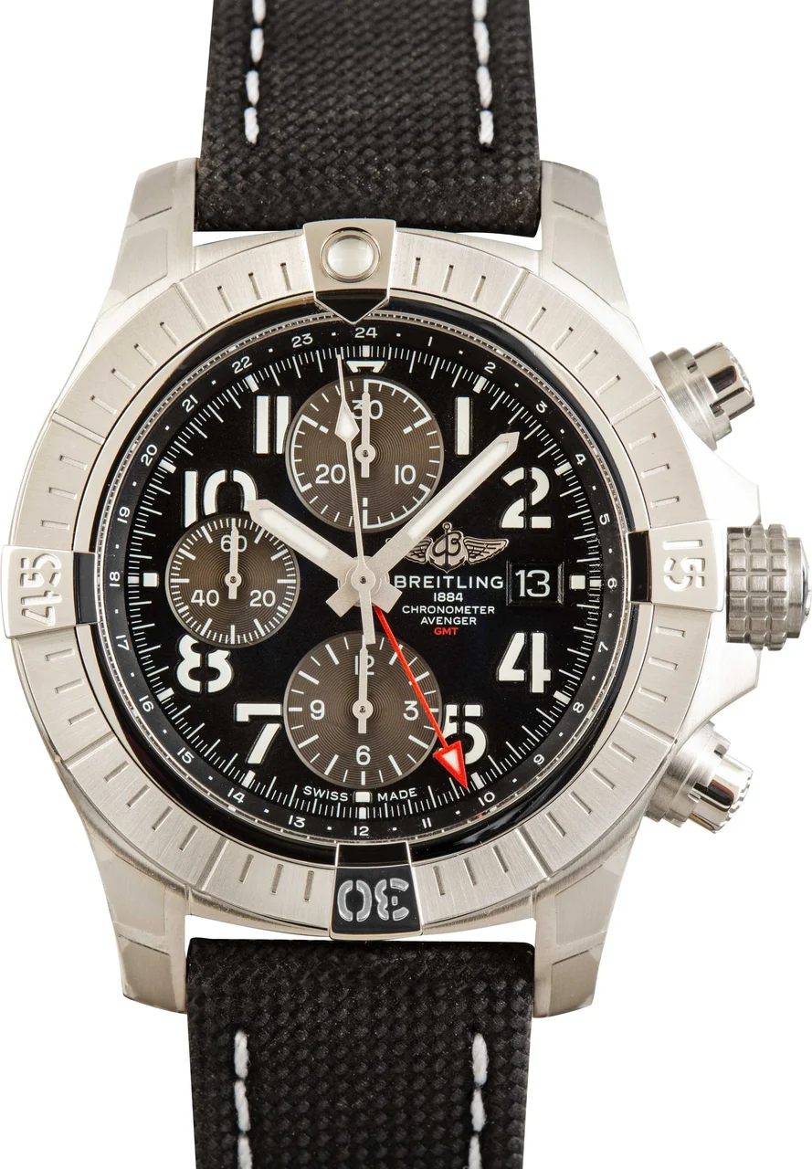 Breitling Avenger Chronograph GMT 45 Black Arabic Dial A24315101B1X2 45 mm kol saati