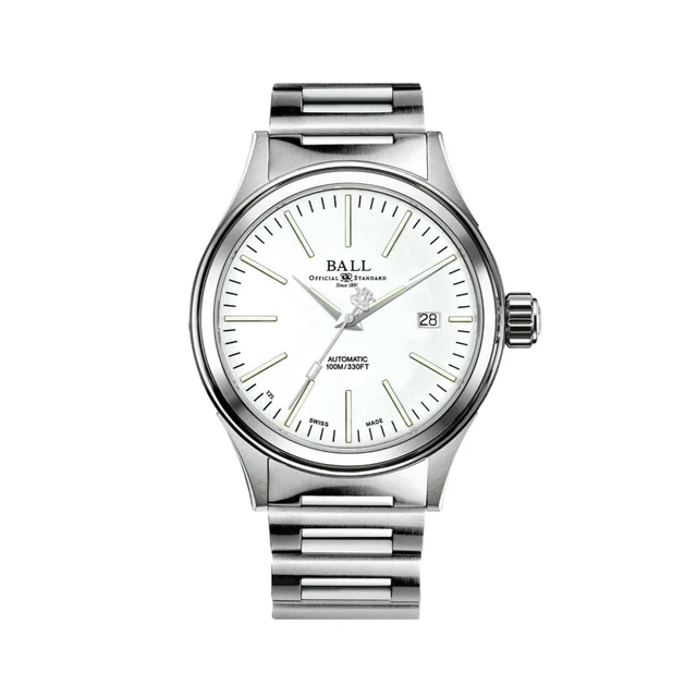 BALL Watch Fireman Enterprise 40mm - White on Bracelet NM2098C-S20J-WH kol saati