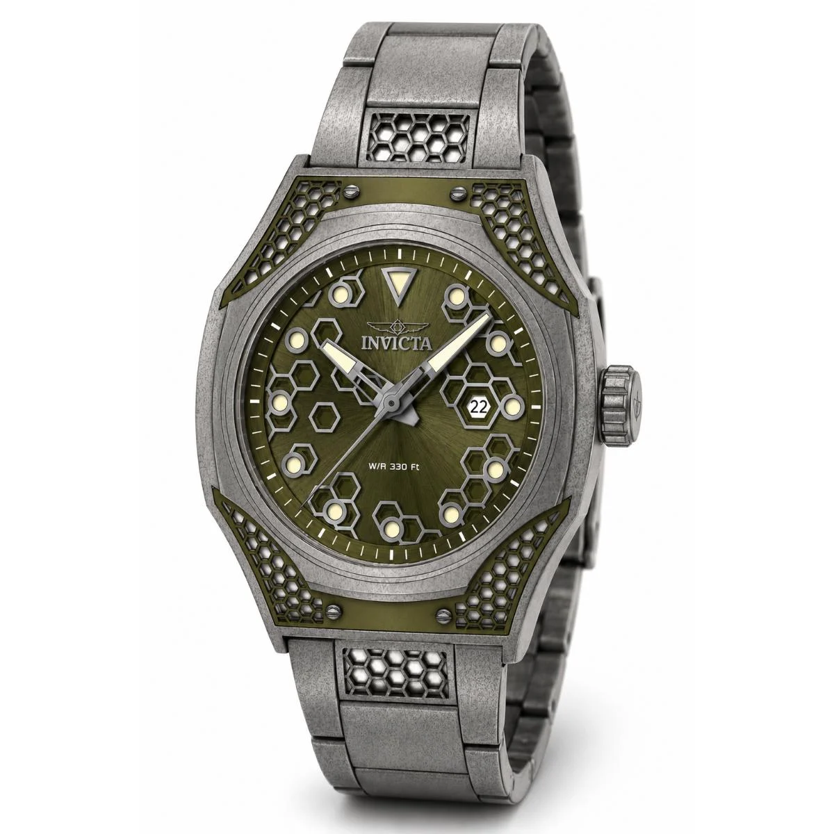 Invicta Akula Hexa X Watch - 48mm. Titanium (50072) 48 mm kol saati