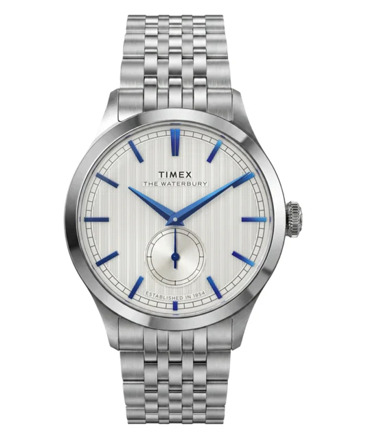 Timex Waterbury Classic Sub-Second 39mm Stainless Steel Bracelet Watch TW2Y91800VQ kol saa