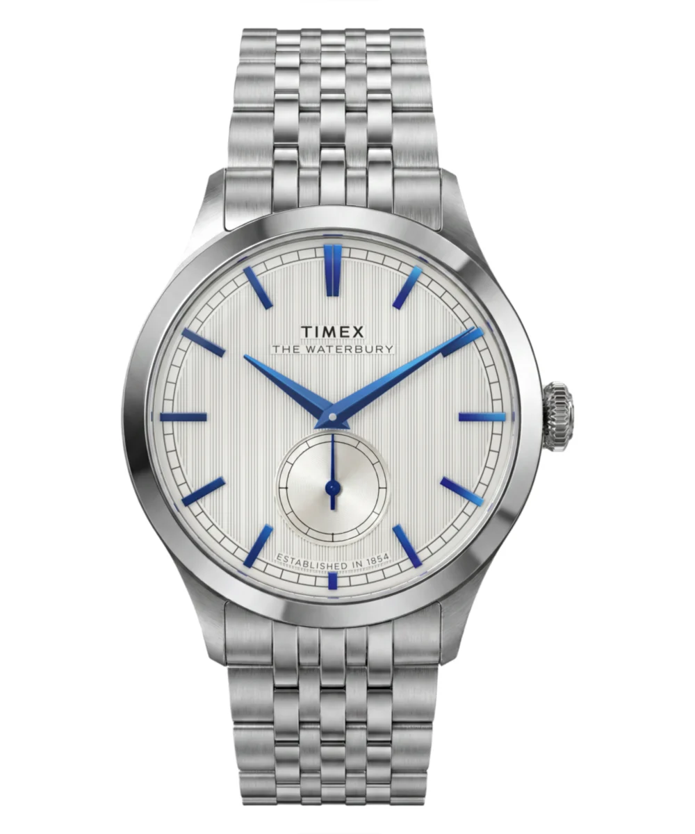 Timex Waterbury Classic Sub-Second 39mm Stainless Steel Bracelet Watch TW2Y91800VQ 39 mm kol saati