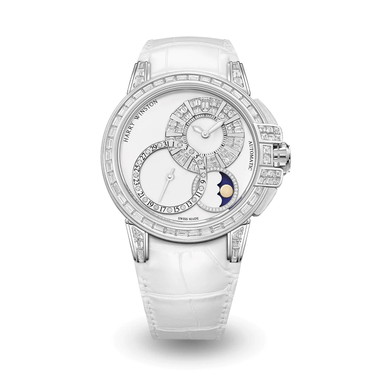 Harry Winston Ocean OCEAMP42WW004 42 mm kol saati