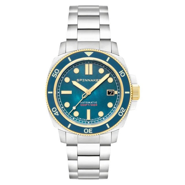 Spinnaker Hull Twilight Pearl Limited Edition Dive Watch #SP-5106-44 kol saati