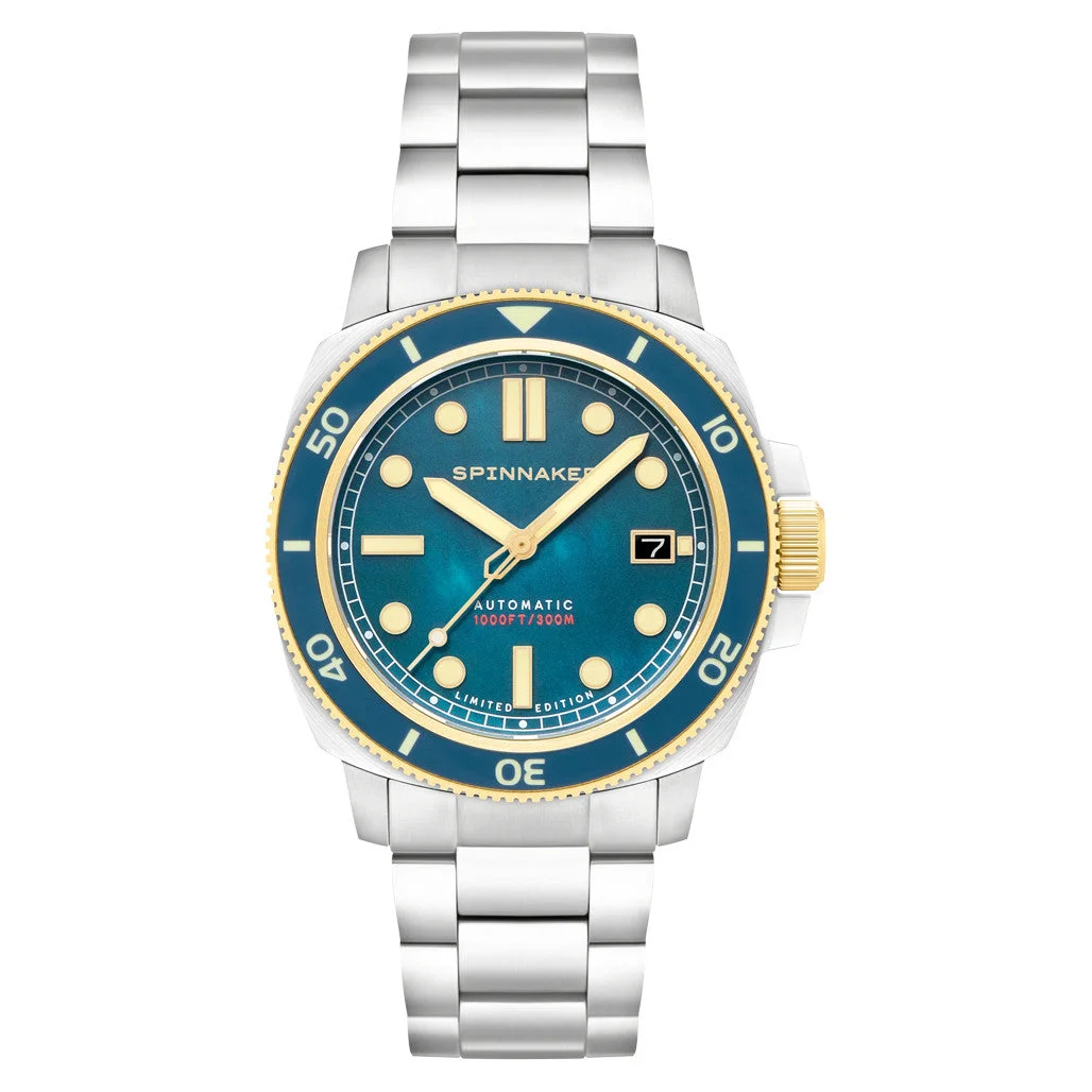 Spinnaker Hull Twilight Pearl Limited Edition Dive Watch #SP-5106-44 kol saati