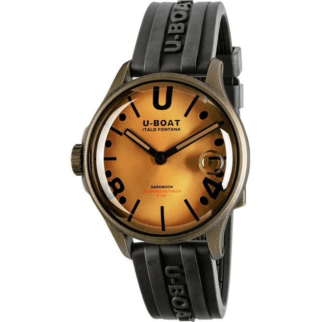U-Boat Darkmoon 40mm BR Black Vintage 9547 kol saati
