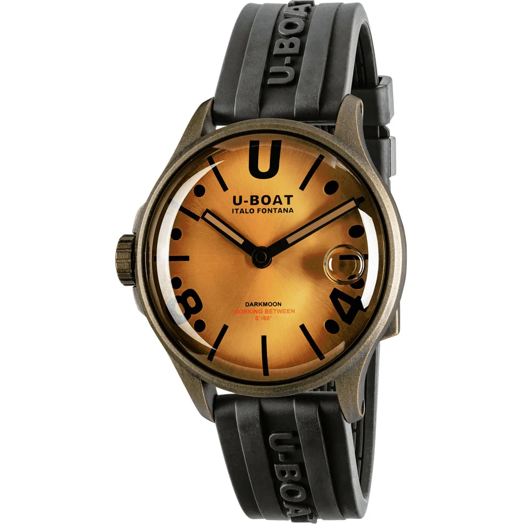 U-Boat Darkmoon 40mm BR Black Vintage 9547 40 mm kol saati