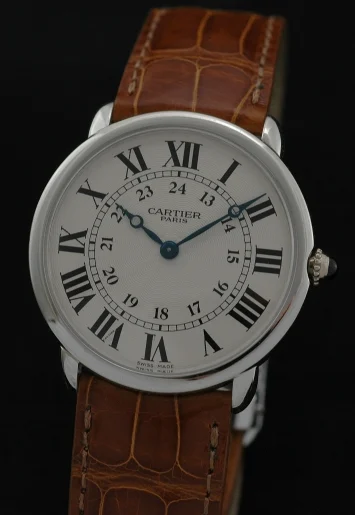 Cartier Ronde Paris In Platinum kol saati