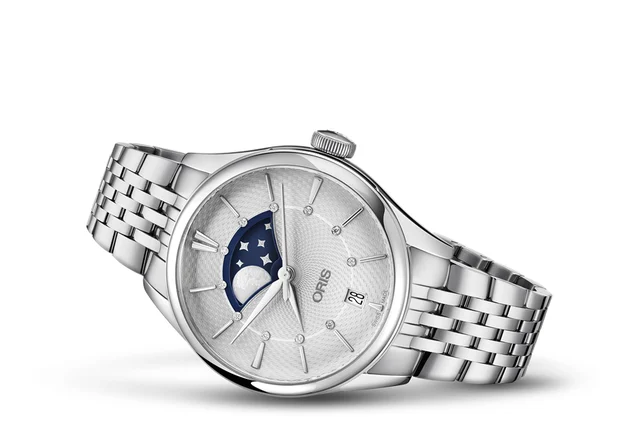 Oris Artelier Grande Lune, Date 01 763 7723 4051-07 8 18 79 kol saati