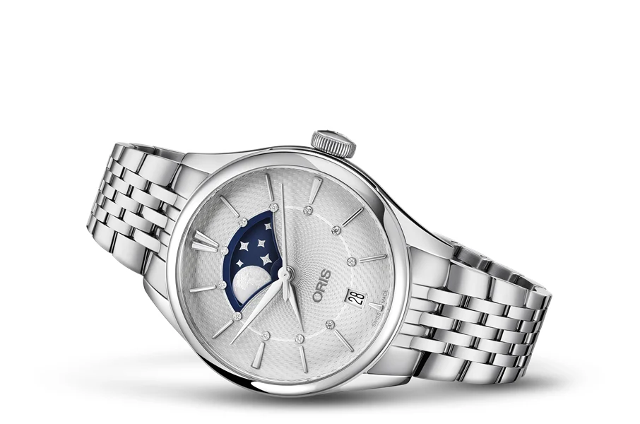 Oris Artelier Grande Lune, Date 01 763 7723 4051-07 8 18 79 36 mm kol saati
