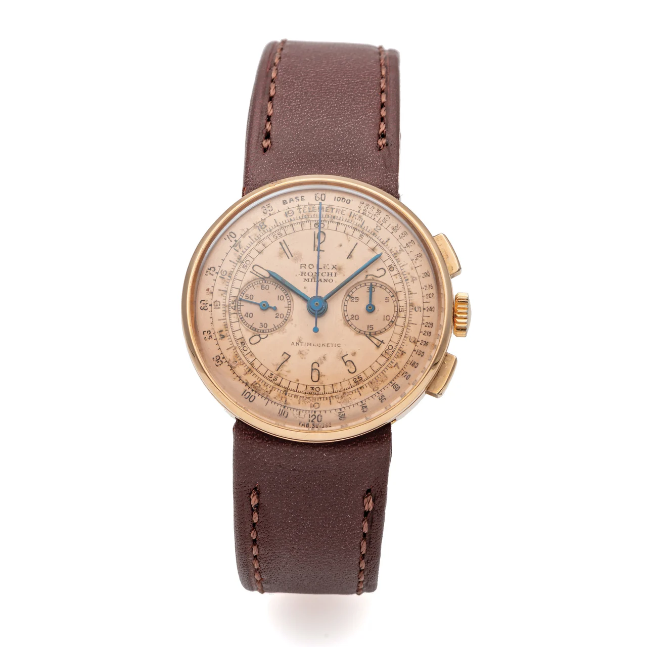 Rolex ROLEX, REF. 3233, ANTIMAGNETIC CHRONOGRAPH, BLACK DIAL, YELLOW GOLD kol saati