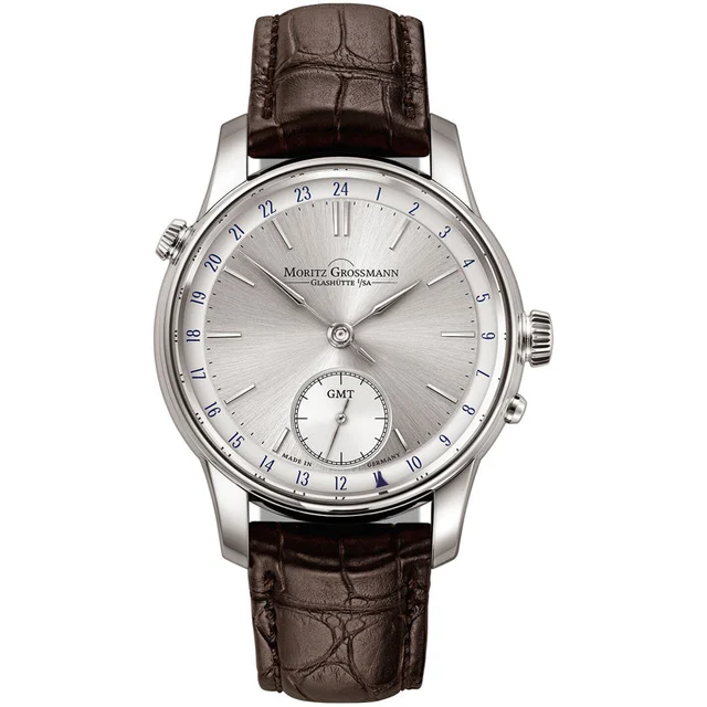 Moritz Grossmann GMT White Gold Argenté MG-002155 kol saati